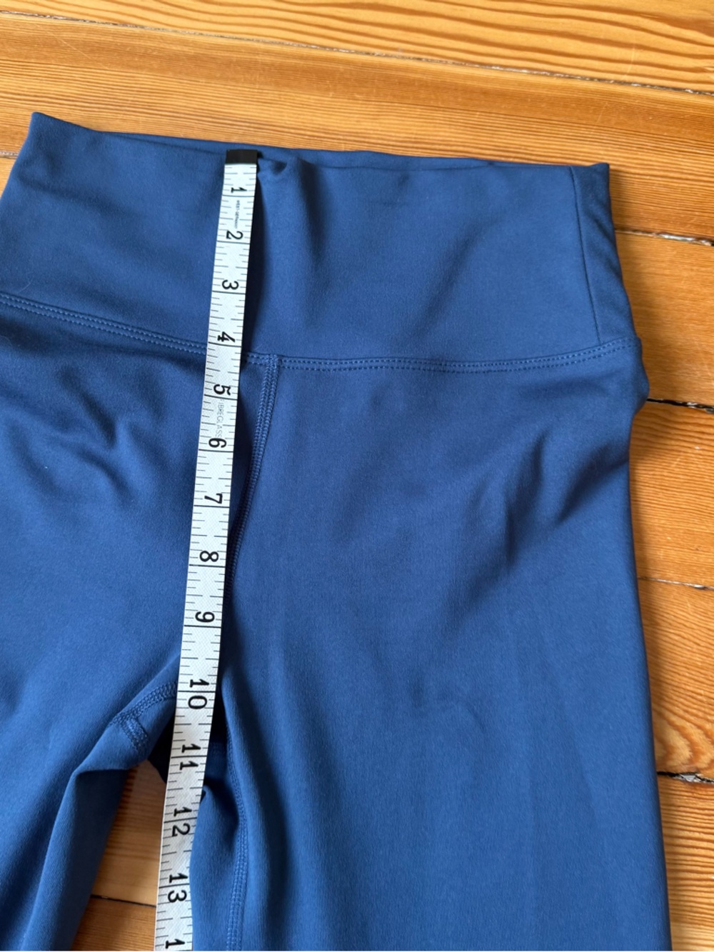 Flared navy blue leggings yoga pants - Picture 6 of 10
